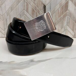 Bruno Magli men’s patent leather belt 36